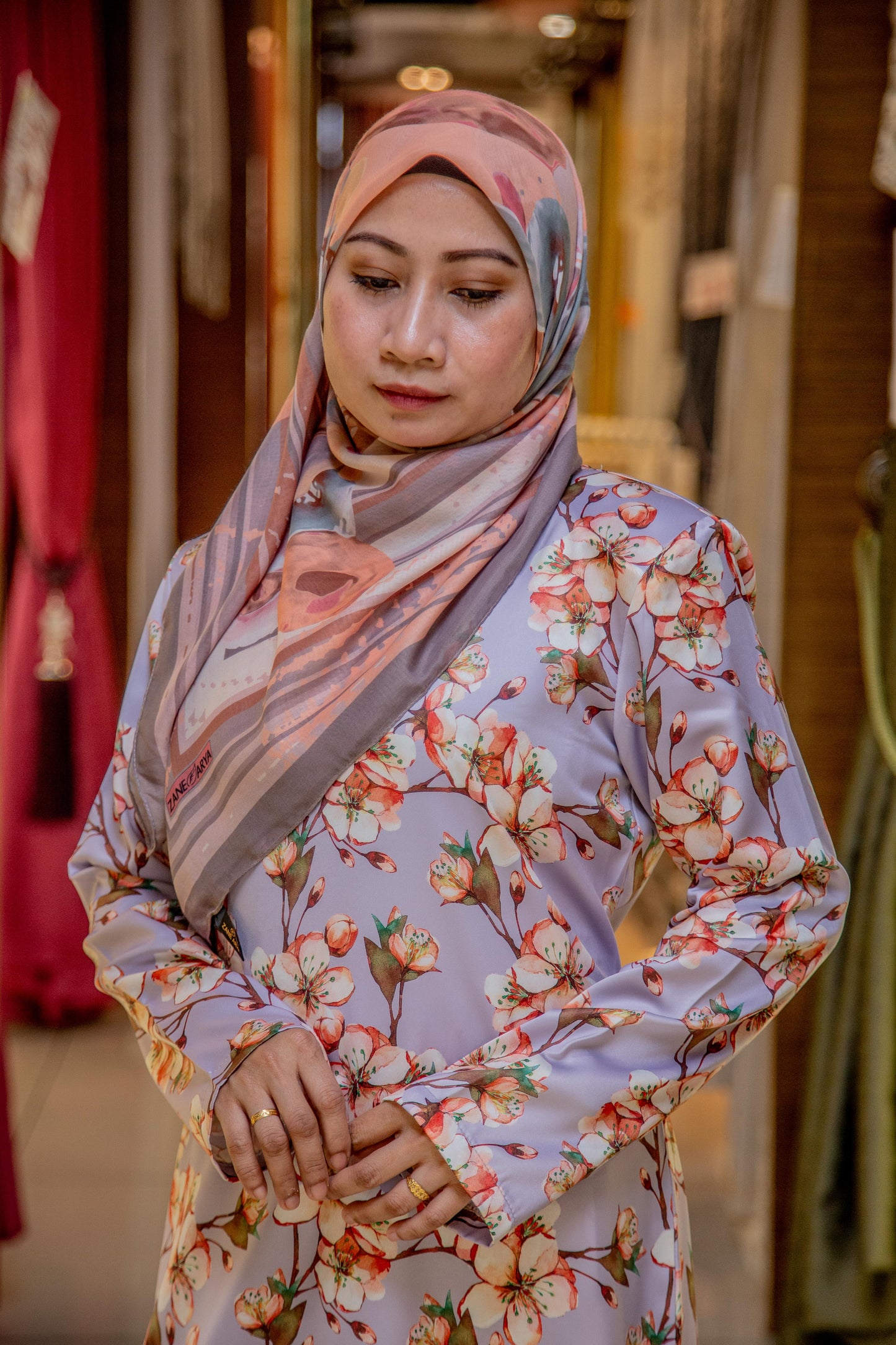 Baju Kurung Moden Purple