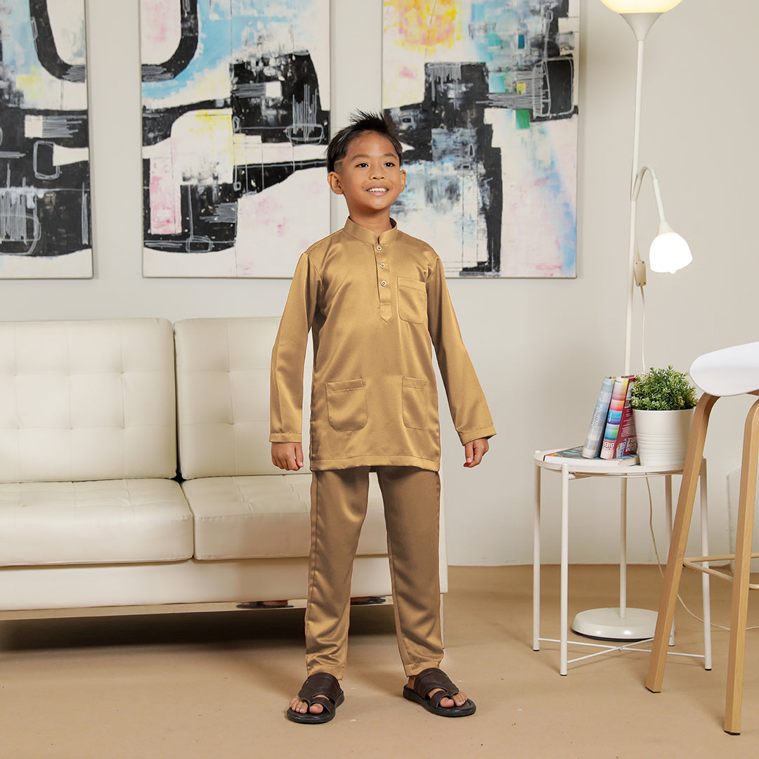 Kids Baju Melayu Senorita Slim Fit Tortila