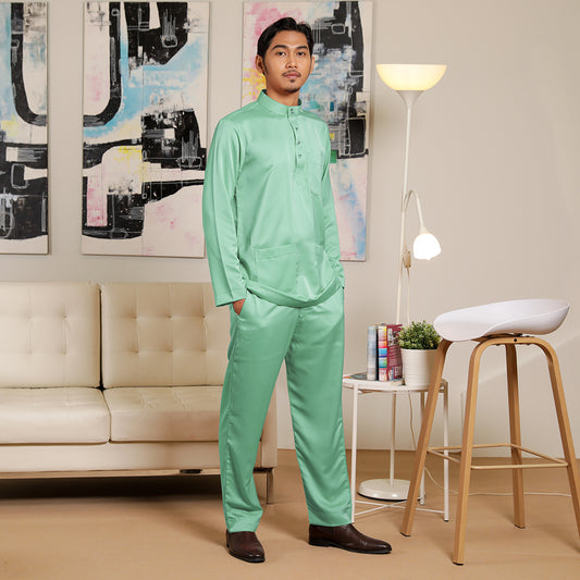 Adult Male Baju Melayu Senorita Slim Fit Mint