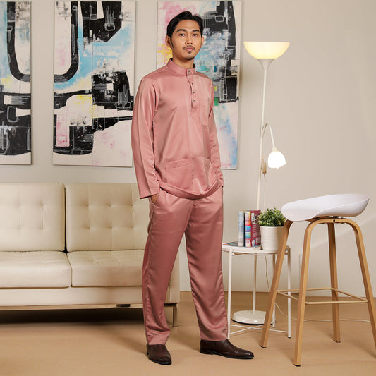 Adult Male Baju Melayu Senorita PLUS size Rosewood