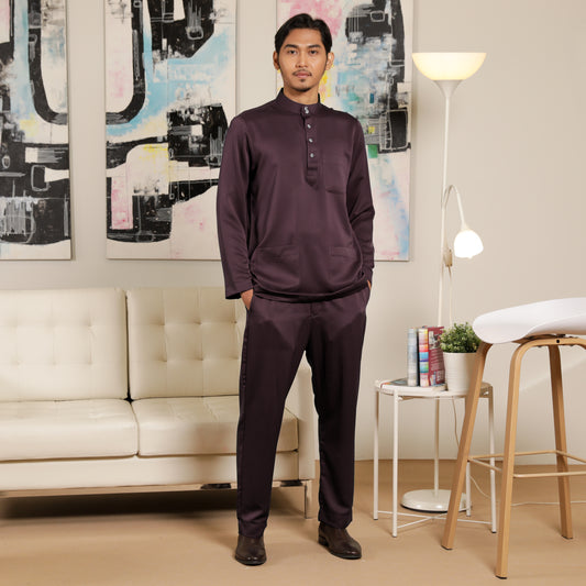 Adult Male Baju Melayu Saffron Slim Fit Prince Charming